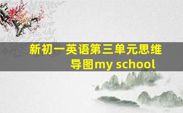 新初一英语第三单元思维导图my school